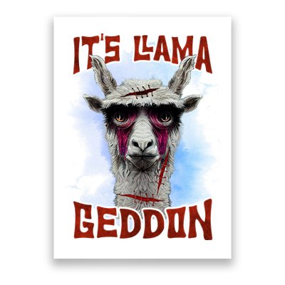 It's Llamageddon Halloween Llama Zombie Funny Spooky Costumes Graphic Plus Size Poster