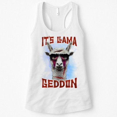 It's Llamageddon Halloween Llama Zombie Funny Spooky Costumes Graphic Plus Size Womens Tank Top