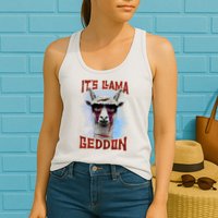 It's Llamageddon Halloween Llama Zombie Funny Spooky Costumes Graphic Plus Size Womens Tank Top