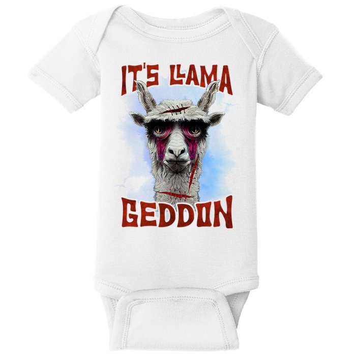 It's Llamageddon Halloween Llama Zombie Funny Spooky Costumes Graphic Plus Size Baby Bodysuit