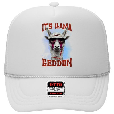 It's Llamageddon Halloween Llama Zombie Funny Spooky Costumes Graphic Plus Size Trucker Hat