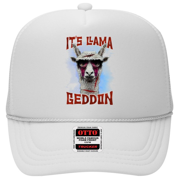 It's Llamageddon Halloween Llama Zombie Funny Spooky Costumes Graphic Plus Size Trucker Hat