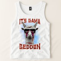 It's Llamageddon Halloween Llama Zombie Funny Spooky Costumes Graphic Plus Size Tank Top