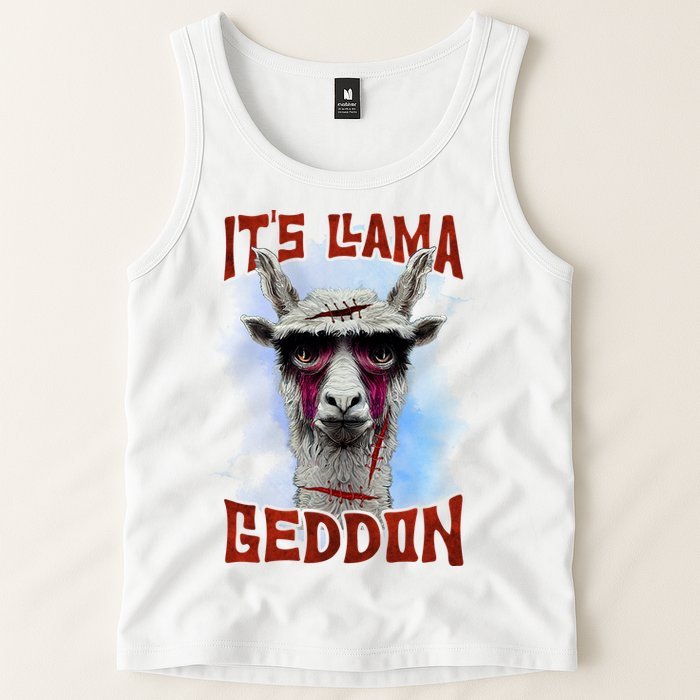 It's Llamageddon Halloween Llama Zombie Funny Spooky Costumes Graphic Plus Size Tank Top