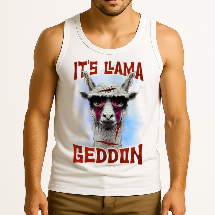 It's Llamageddon Halloween Llama Zombie Funny Spooky Costumes Graphic Plus Size Tank Top