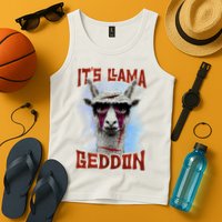 It's Llamageddon Halloween Llama Zombie Funny Spooky Costumes Graphic Plus Size Tank Top