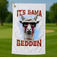 It's Llamageddon Halloween Llama Zombie Funny Spooky Costumes Graphic Plus Size Golf Towel