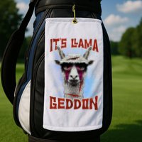 It's Llamageddon Halloween Llama Zombie Funny Spooky Costumes Graphic Plus Size Golf Towel