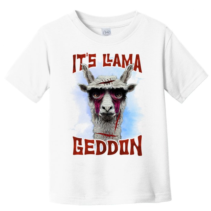 It's Llamageddon Halloween Llama Zombie Funny Spooky Costumes Graphic Plus Size Toddler T-Shirt