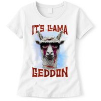 It's Llamageddon Halloween Llama Zombie Funny Spooky Costumes Graphic Plus Size Womens T-Shirt