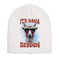 It's Llamageddon Halloween Llama Zombie Funny Spooky Costumes Graphic Plus Size Short Acrylic Beanie