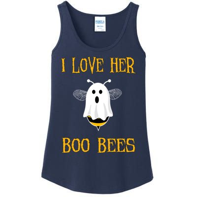 I Love Her Boo Bees Funny Couple Matching Halloween Ladies Essential Tank