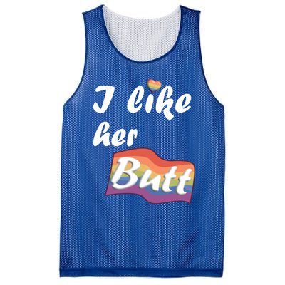 I Like Her Butt For Lgbtq Pride Gift Mesh Reversible Basketball Jersey Tank