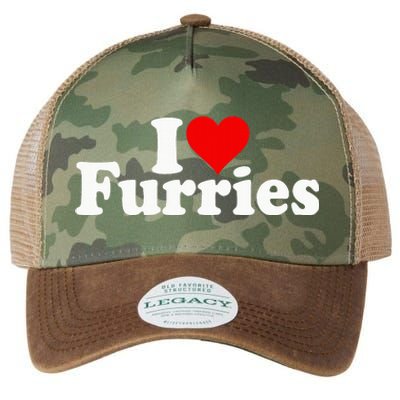 I Love Heart Furries Furry Fandom Cosplay Fursuit Legacy Tie Dye Trucker Hat