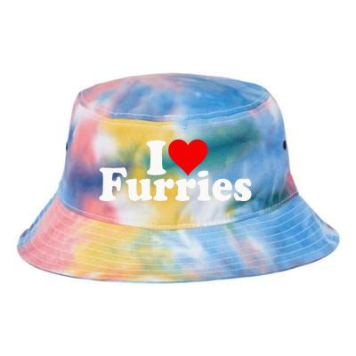 I Love Heart Furries Furry Fandom Cosplay Fursuit Tie Dye Newport Bucket Hat