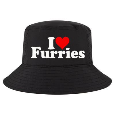 I Love Heart Furries Furry Fandom Cosplay Fursuit Cool Comfort Performance Bucket Hat