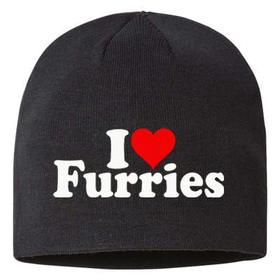 I Love Heart Furries Furry Fandom Cosplay Fursuit Sustainable Beanie