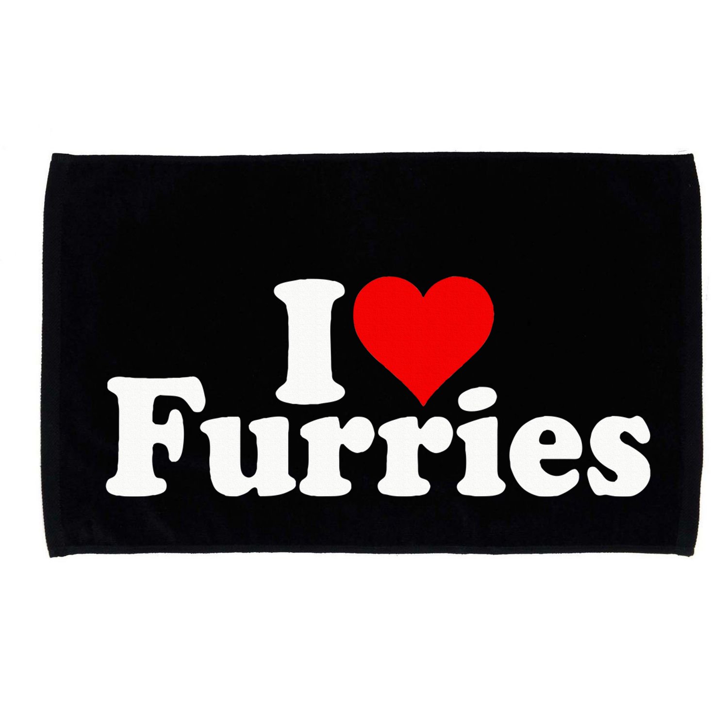 I Love Heart Furries Furry Fandom Cosplay Fursuit Microfiber Hand Towel