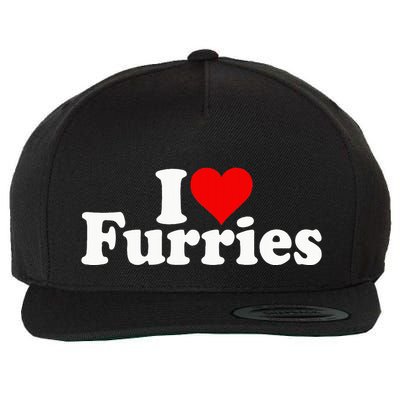 I Love Heart Furries Furry Fandom Cosplay Fursuit Wool Snapback Cap