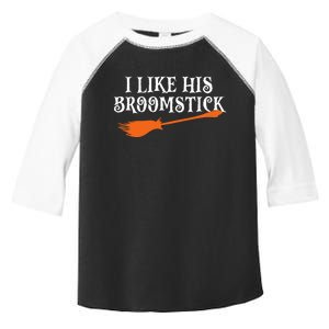 I Like His Broomstick Halloween Funny Couple Custome Toddler Fine Jersey T-Shirt