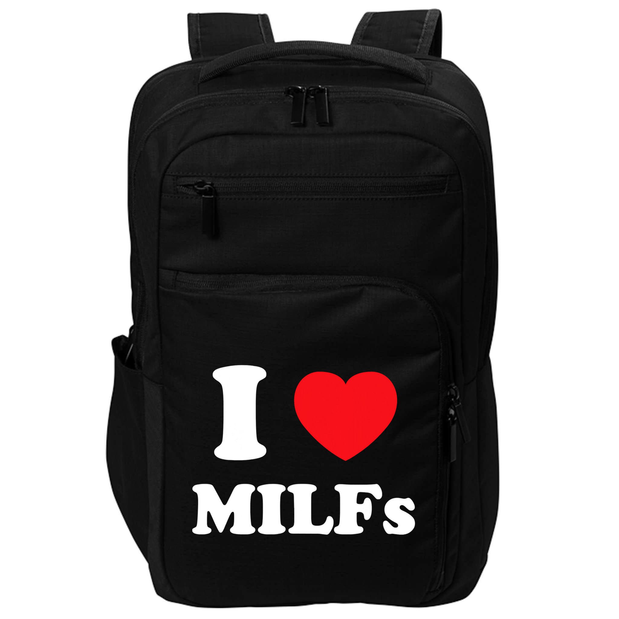 I Love Heart Milfs And Mature Sexy Women Impact Tech Backpack