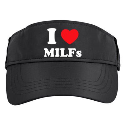 I Love Heart Milfs And Mature Sexy Women Adult Drive Performance Visor