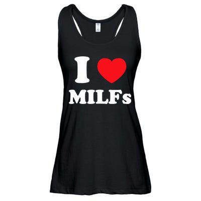 I Love Heart Milfs And Mature Sexy Women Ladies Essential Flowy Tank