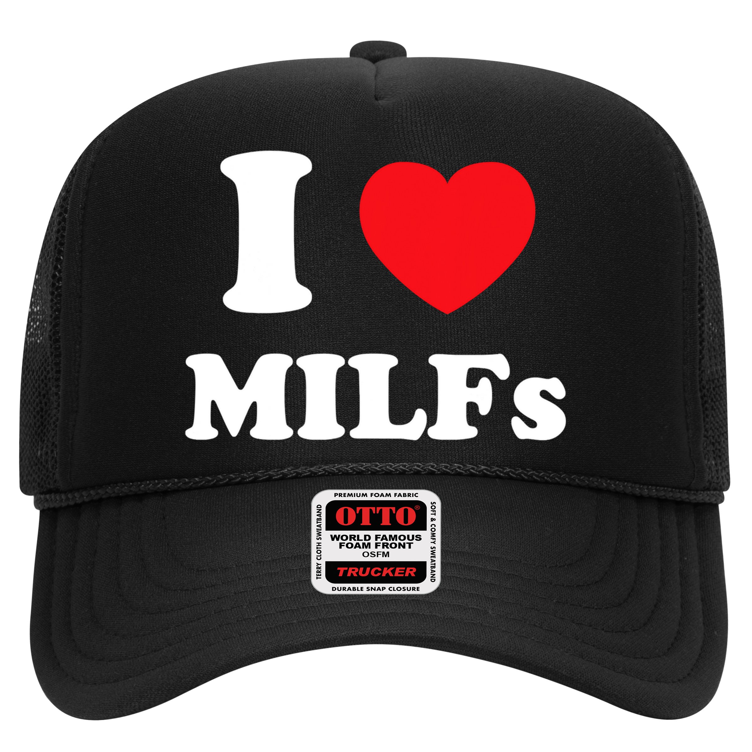 I Love Heart Milfs And Mature Sexy Women Hat