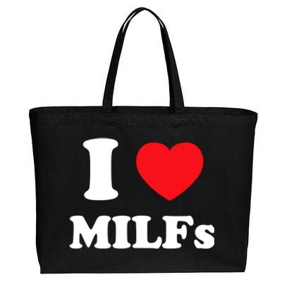 I Love Heart Milfs And Mature Sexy Women Cotton Canvas Jumbo Tote