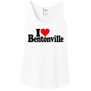 I Love Heart Bentonville Arkansas Ladies Essential Tank