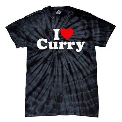 I Love Heart Curry Tie-Dye T-Shirt