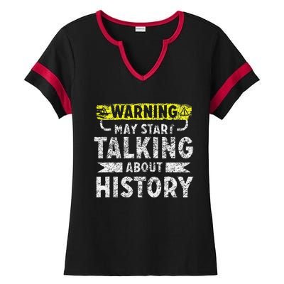 I love History funny history lover gift Ladies Halftime Notch Neck Tee