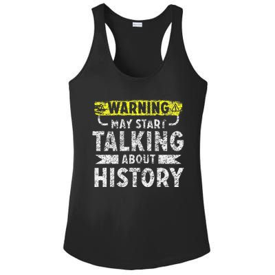 I love History funny history lover gift Ladies PosiCharge Competitor Racerback Tank