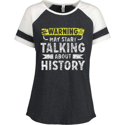 I love History funny history lover gift Enza Ladies Jersey Colorblock Tee