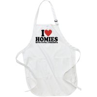 I Love Homies With Extra Chromies Down Syndrome Full-Length Apron With Pockets