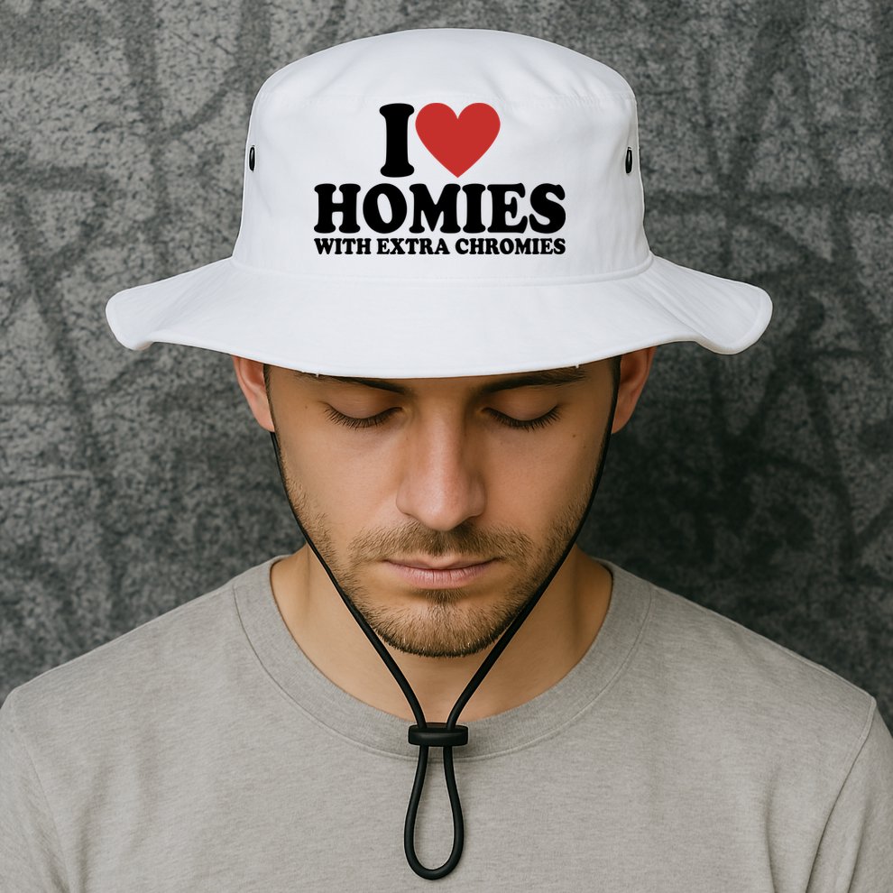 I Love Homies With Extra Chromies Down Syndrome Bucket Hat