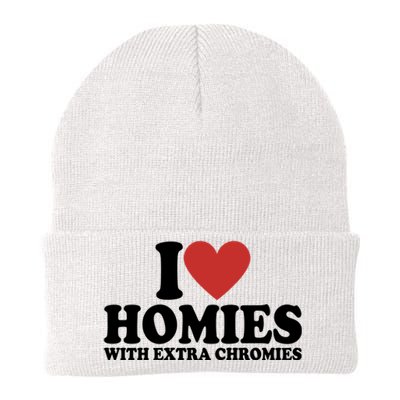 I Love Homies With Extra Chromies Down Syndrome Knit Cap Winter Beanie