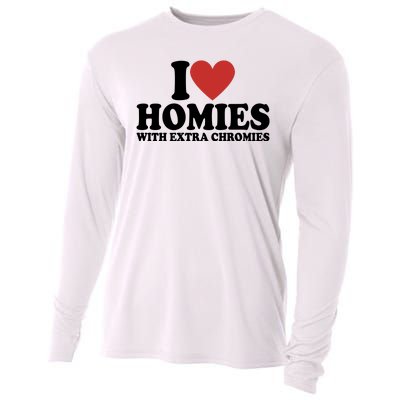 I Love Homies With Extra Chromies Down Syndrome Cooling Performance Long Sleeve Crew