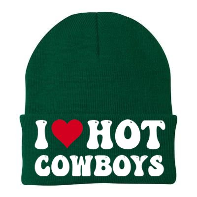 I Love Hot Cowboys I Heart Cowboys Funny Country Western Knit Cap Winter Beanie