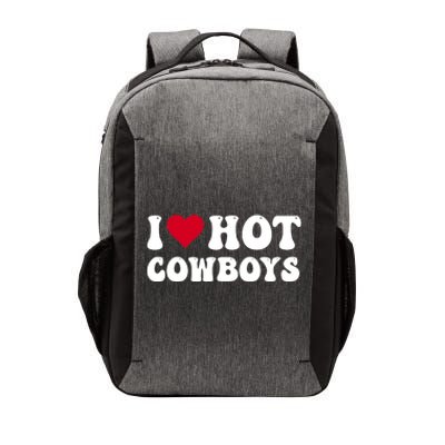 I Love Hot Cowboys I Heart Cowboys Funny Country Western Vector Backpack