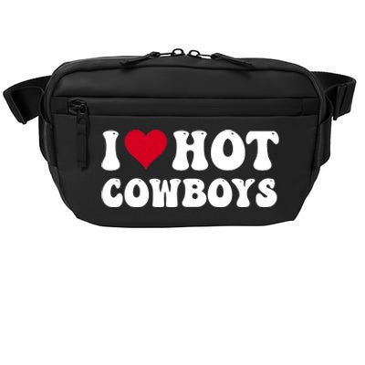 I Love Hot Cowboys I Heart Cowboys Funny Country Western Crossbody Pack