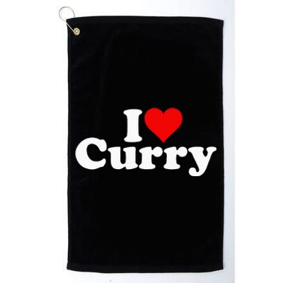 I Love Heart Curry Platinum Collection Golf Towel