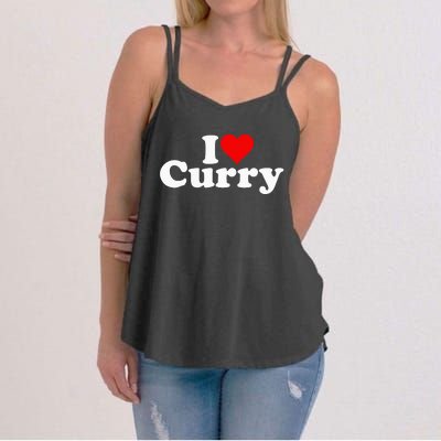 I Love Heart Curry Women's Strappy Tank