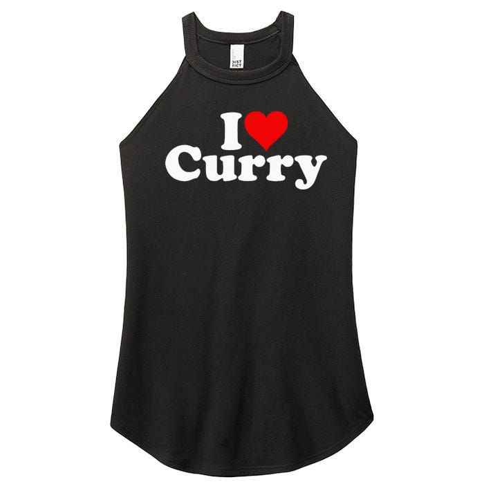 I Love Heart Curry Women's Perfect Tri Rocker Tank