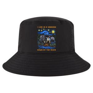 I Live In A Van Gogh Down By The River Cool Comfort Performance Bucket Hat