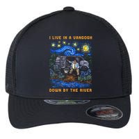 I Live In A Van Gogh Down By The River Flexfit Unipanel Trucker Cap