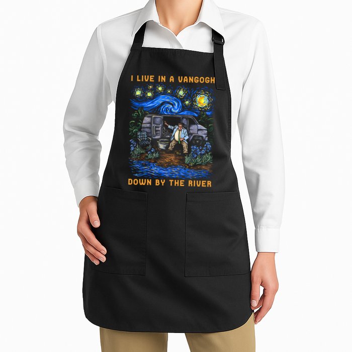 I Live In A Van Gogh Down By The River Apron