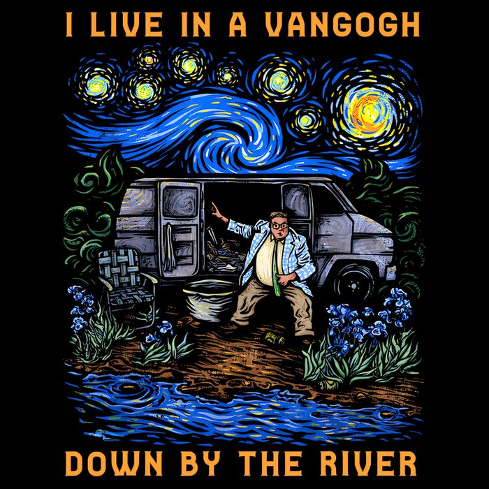 I Live In A Van Gogh Down By The River T-Shirt