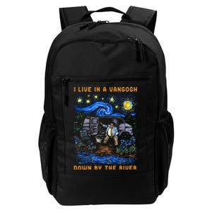 I Live In A Van Gogh Down By The River Daily Commute Backpack