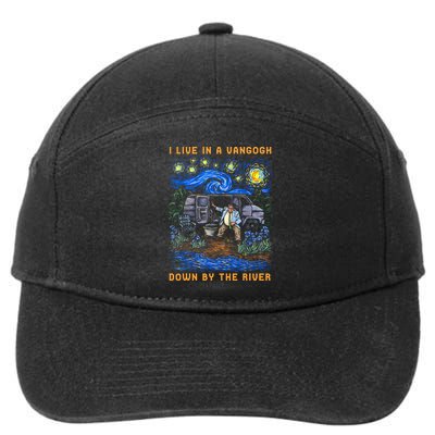 I Live In A Van Gogh Down By The River 7-Panel Snapback Hat